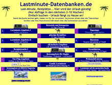 Tablet Screenshot of lastminute-datenbanken.de